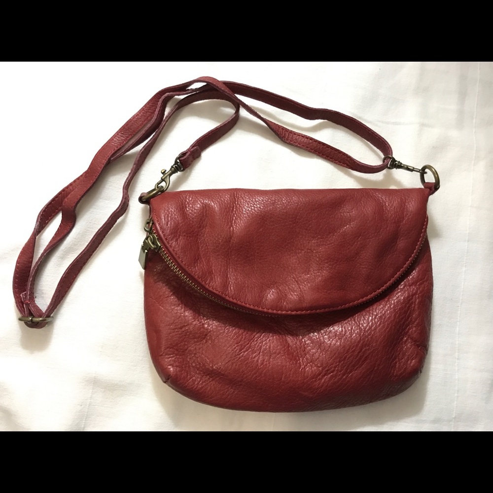 Genuine Leather Crossbody Bag Made in Italy